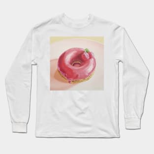 Cherry Donut Painting Long Sleeve T-Shirt